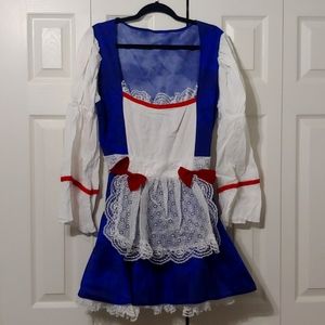 Rag Doll -- Halloween 4 piece Costume  -- Raggedy Ann Style -- Plus Size